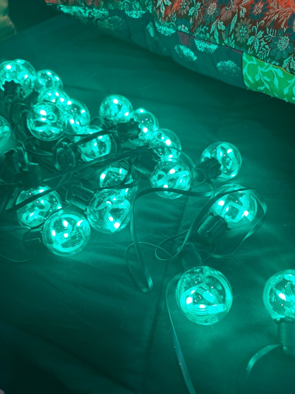 Outdoor LED 25 ft String Globe Light Set with Remote - Picture 6 of 10